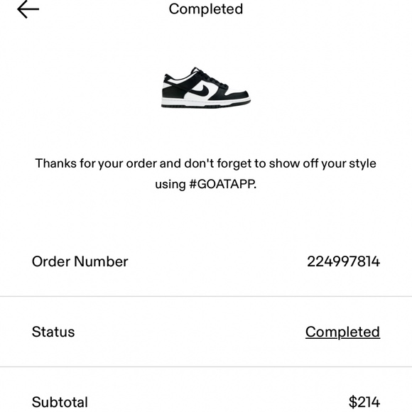 Nike Dunk Low GS 5.5 Panda - Picture 2 of 2